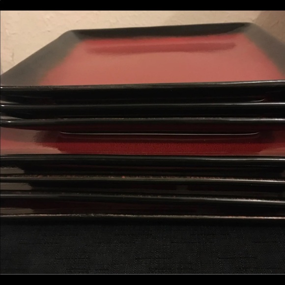 Genuine stoneware dinner and salad plate set - Picture 3 of 6